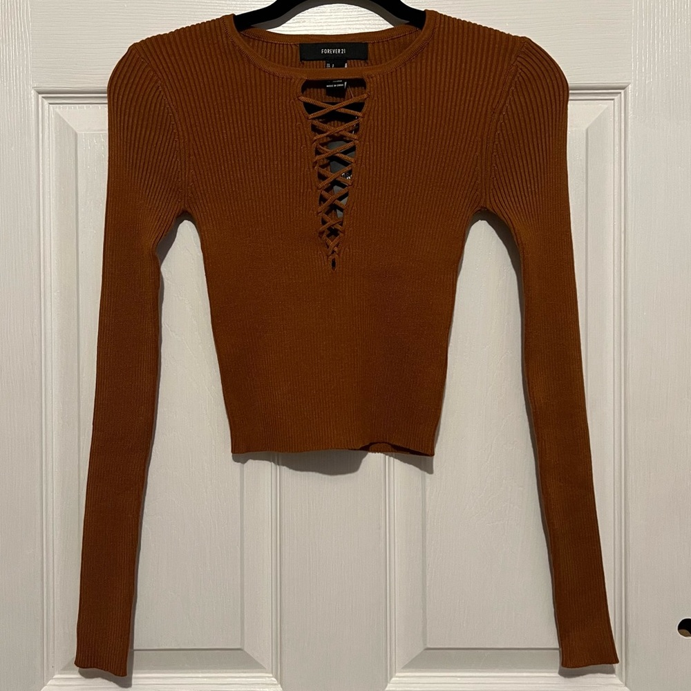 💗 *NEW* Forever 21 -‎ Womans Ribbed Long Sleeve